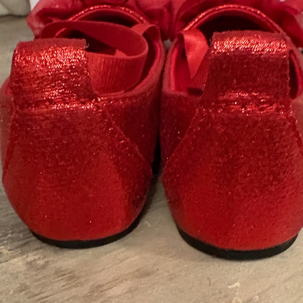 #137 Baby Deer Sparkling Red Dress Shoes toddler girl size 8 NWTWB - Picture 8 of 11